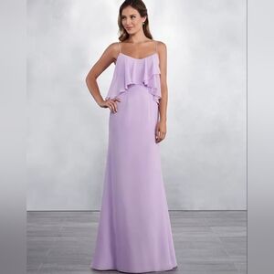 Mary's Bridal Lavender Spaghetti Strap Chiffon Maxi Dress